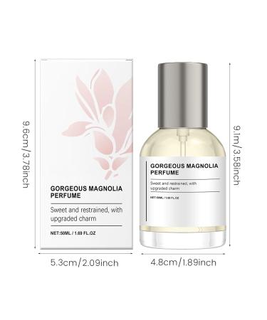 Magnolia Flower Perfume for Women Long Lasting Perfume Unique Light Elegant Fragrance Gift for women 50ml/1.7fl.oz White-Magnolia - Buy Online on GoSupps.com