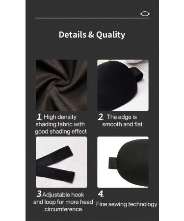 3D Sleep Mask - 100% Light Blocking for Night Blindness - Men & Women - Buy Online on GoSupps.com