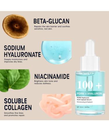 3PCS Hyaluronic Acid Hydrating Serum Moisturize Boost Elasticity Firm Brighten Even Skin Tone Relieve Dry - Buy Online on GoSupps.com