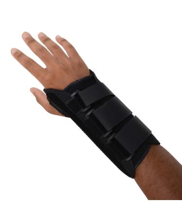 Sammons Preston Canvas Wrist Splint Left Large Orthopedic Support Brace for Tendonitis Inflammation Carpal Tunnel Injuries & Pain Full Finger Function Comfortable Compression & Immobilization Left Large