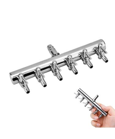 Hzyclzh air distributor stainless steel air flow controller check valve aquarium air control valve air distributor stainless steel aquarium airstroke valve for in aquariums Fish box aquaculture - Buy Online on GoSupps.com