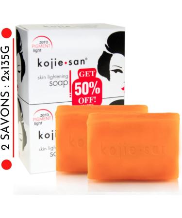 Lot of 2 Kojic Acid soap from Kojie San - Buy Online on GoSupps.com
