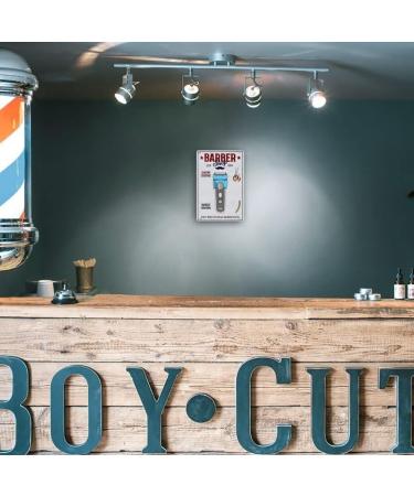 Vintage Barber Shop Wall Art - Antique Metal Sheet Decoration for Hairdressers | Beuiwjhe - Buy Online on GoSupps.com