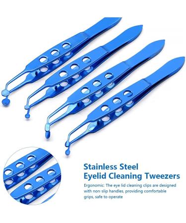 dijiusidy Eyelid Tweezers Non-Slip Cleaning Clips Clogging Removal Clamps Adults Women Men Cosmetics Tools Health Care Accessories Large Round Tip - Buy Online on GoSupps.com