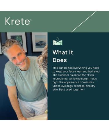 Krete Probiotic Facial Cleanser | 30-Second Skin Care for All Skin Types | 8 oz for Radiant Healthy Skin - Buy Online on GoSupps.com