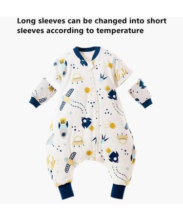 Chilsuessy Baby Sleeping Bag with Feet 2.5 Tog | Winter Wearable Blanket for Boys and Girls | Spaceship Design | 4-5 Years - Buy Online on GoSupps.com