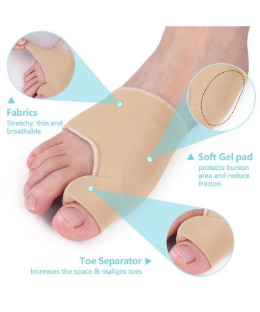 Buy Hilph Bunion Corrector Relief Sleeve - Gel Separator for Hallux Valgus Pain Relief | Day/Night Support for Women & Men - Buy Online on GoSupps.com