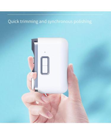 Electric Nail Clipper with Polisher Compact Portable Efficient Trimmer for Home and Travel Lithium Ion Battery - Buy Online on GoSupps.com