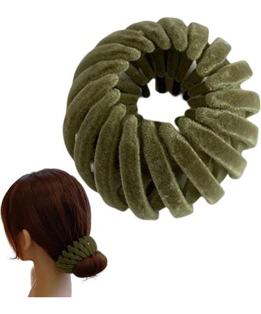 Bird's Hairpin Clip - Bird Nest Hair Clip | Vintage Nest Hair Clips | Expandable Ponytail Holder Hair Pin | Retractable Hair Clip | Three Rows Teeth Styling Clip For Making Ponytail And Hairpin Green - Buy Online on GoSupps.com