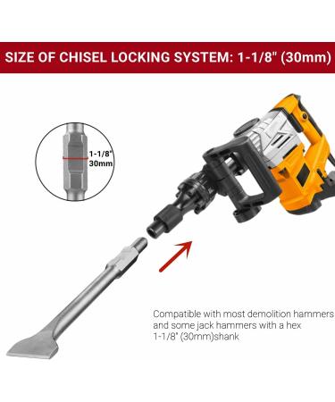 Firecore FS18316 Electric Demolition Jack Hammer Chisel 1-1/8 Hex Shank | 3x16 | 1 Pack - Buy Online on GoSupps.com