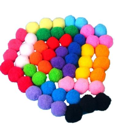 20pcs/lot Cat Toy Balls 1.5/3.8cm Soft Pompon Toys for Indoor Cats - Interactive & Quiet, Assorted Colors - Buy Online on GoSupps.com