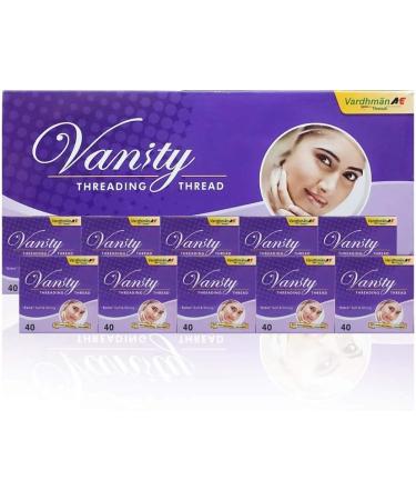 VANITY 10 Spools x 300m Eyebrow Thread - Extra Soft Strong & Antibacterial | International Shipping - Buy Online on GoSupps.com