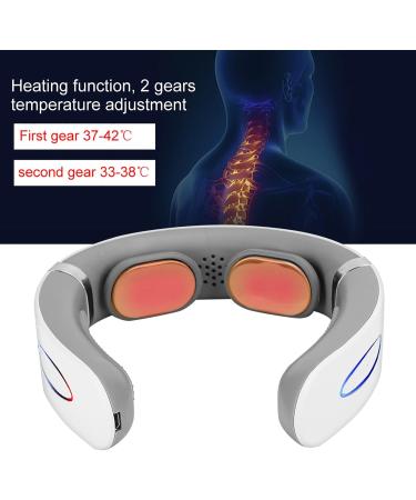 Wireless Neck Massage Device with Heat | Relieve Neck Pain & Relaxation | 6 Modes 9 Corridors Intelligent Electrical Pulse Massager - Buy Online on GoSupps.com