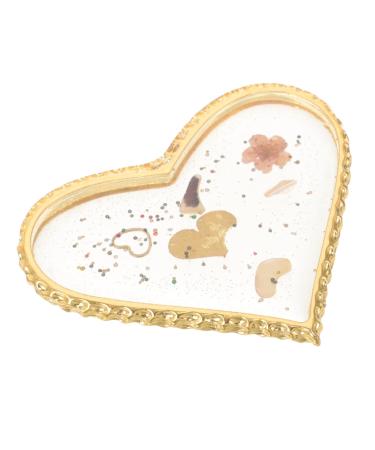 Mikinona Manicure Tools Set Makeup Mixing Plates Makeup Board Heart Resin Nail Makeup Palette