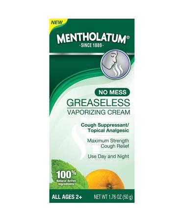 Mentholatum Greaseless Vaporizing Cream - 1.76 oz Tube