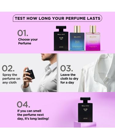 B.ella Vita Luxury Klub Men Eau De Parfum Liquid Perfume With Lemon Rose And Vanilla|Musky And Spicy Long Lasting Premium Edp Fragrance Fresh Scent 100Ml - Buy Online on GoSupps.com