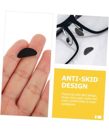 Healeeved 72 Pairs Self-Adhesive Silicone Glasses Nose Pads - Glow in the Dark Pads for Comfort | Durable Nasal Strips for Sunglasses - Black 1.9x0.1cm - Buy Online on GoSupps.com