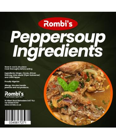 Rombis Peppersoup Ingredients 70g