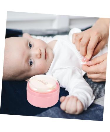 GLSTOY 2pcs Pink Baby Powder Puff Box - Body Powder Container Set for Loose Powder - Synthetic Sponge Compact - Body Powder Puff and Container - Buy Online on GoSupps.com