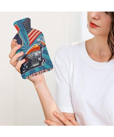 American Motorcycle Hot Water Bottle with Plush Cover | Hand Warmer for Adults & Kids | 26.5x15.3cm | International Shipping Available - Buy Online on GoSupps.com