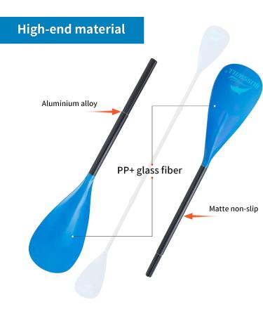 BLISSWILL SUP Paddles - Adjustable Stand Up Paddle | 4-Piece Floating Alloy Kayak Paddle (Blue) - Buy Online on GoSupps.com