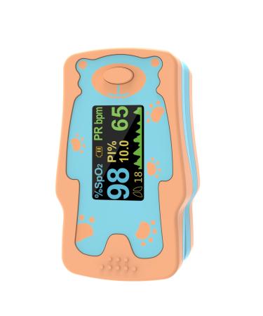 Pulse Oximeter for Kids HSA FSA Eligible Items Blood Oxygen Saturation for Children with OLED Screen Included 2AAA Batteries