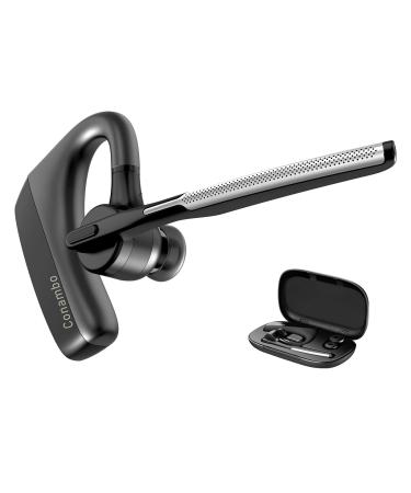 CONAMBO Bluetooth Headset V5.1, 16 Hrs HD Talktime CVC8.0 Dual Mic Noise Cancelling Hands Free Bluetooth Earpiece for Cell Phone iPhone Android Driving Business Office