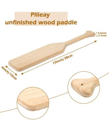 Pllieay 15 Inch Unfinished Wooden Paddle - Solid Pine DIY Craft Wood for Nautical Projects and Home Decoration - Buy Online on GoSupps.com