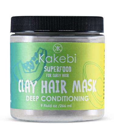Kakebi Clay Hair Mask for Dry Damaged Hair  Intense Deep Conditioning Treatment  Damaged Hair Repair  INFUSED with ingredients that leaves Hair Silky  Soft & Manageable
