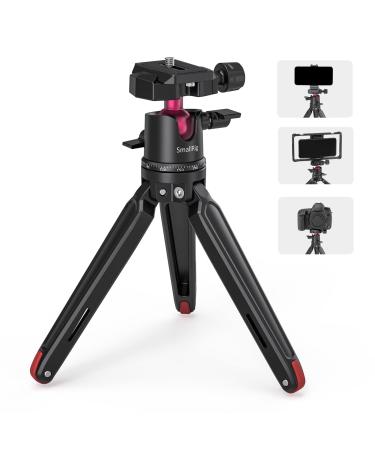 SmallRig Mini Tripod for Camera, Updated Desktop Tabletop Tripod with Arca-Type Compatible QR Plate, 360 Ball Head and 1/4 Screws Portable for Compact Cameras DSLRs, Phone, Gopro - BUT2664 BUT2664 BUT2664