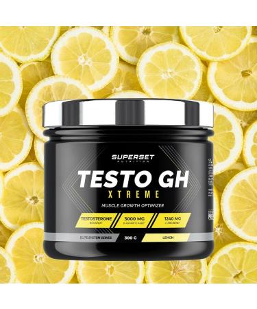Superset Nutrition | Testo Gh Xtreme (300g) | Testosterone Boosters | Natural Testosterone Booster & Highly Concentrated GH - Lemon - Buy Online on GoSupps.com