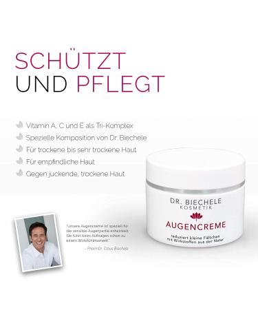 Dr. Biechele Anti-Age Eye Cream 50ml | Best Moisturizer for Men & Women | Protect Against Skin Aging & Wrinkles with Avocado & Almond Oil - Buy Online on GoSupps.com