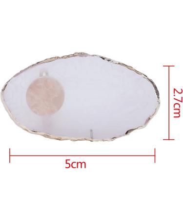 1 Pc Resin Stone Color Nail Art Ring Palette Finger Ring Plate Acrylic Polish Cream Foundation Mixing Nail Art Equipment - Buy Online on GoSupps.com