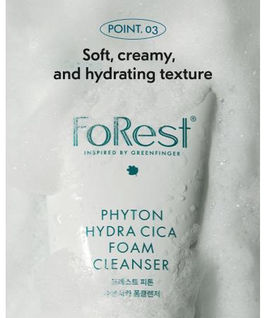 FOREST Phyton Hydra Cica Foam Cleanser 6.76 fl. oz. | Moisturizing | Low-pH | Hydrating Cleansing Wash for Sensitive Skin | Korean Skin Care | Deep Cleansing - Buy Online on GoSupps.com