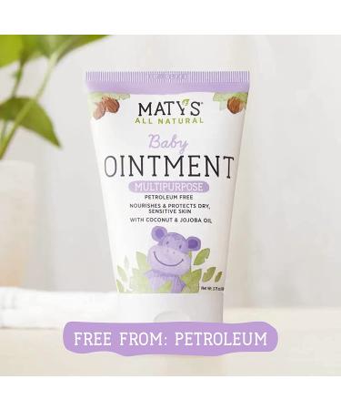 Maty's All Natural Multipurpose Baby Ointment - Petroleum & Fragrance Free - 3.75 oz, Coconut & Jojoba Oils - Pack of 1 - Buy Online on GoSupps.com