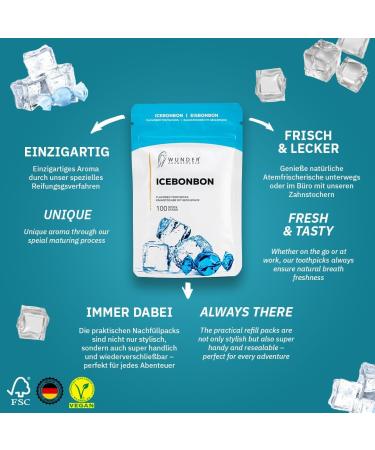 Wonder Toothpick Refill Pack | Flavorful Plastic-Free Chewing Gum | Fresh Breath & Bad Breath Solution | Sugar-Free | Ideal for Nail Chewing & Smoking Cessation - Buy Online on GoSupps.com