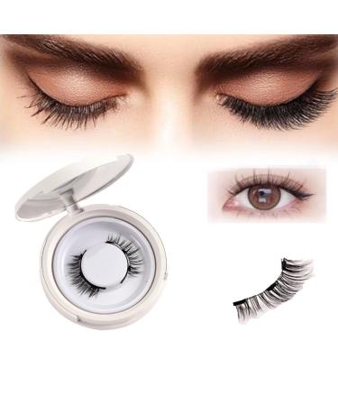 Krafty Magnetic Eyelashes Krafty Magnetic Lashes Krafty Magnetic Eyelashes With Applicator Magnetic Eyelashes Natural Reusable Glue-Free Natural Krafty Lashes(01 3pcs*false eyelashes) 1 count (Pack of 1) 01