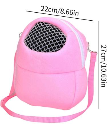 Hamster Backpack Carrier | Three Size Pet Dog Carrier Bags Pink Green Blue Portable Bag Hedgehog Hamster Breathable Shoulder Bags Uwariloy Large Pink - Buy Online on GoSupps.com