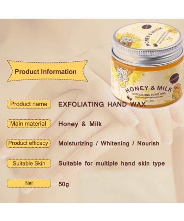 Wax Hand Mask 120g Milk Honey for Dry Cracked Hands - Hand Care & Repair for Rough Skin - Women and Men - Buy Online on GoSupps.com