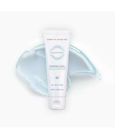 OxygenCeuticals Toning Gel Premium Hydrating Gel Toner with Centella & Licorice Root Extracts Adenosine Anti-Wrinkle Soothing Care for Dry & Sensitive Post-Treatment Skin. 1.69 fl.oz (50ml)