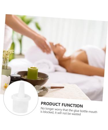 Veemoon 20pi ces Remplacements Flacons Cils Extensions Anti-bouchon Transparent Goulot Standard Usage Familiar Professionnel - Buy Online on GoSupps.com