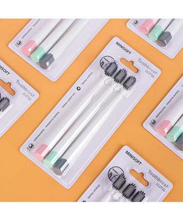FIOERDTUIE 3pcs Bamboo Charcoal Toothbrush Set - Soft Bristle Wide Head for Oral Health Care & Travel - Buy Online on GoSupps.com