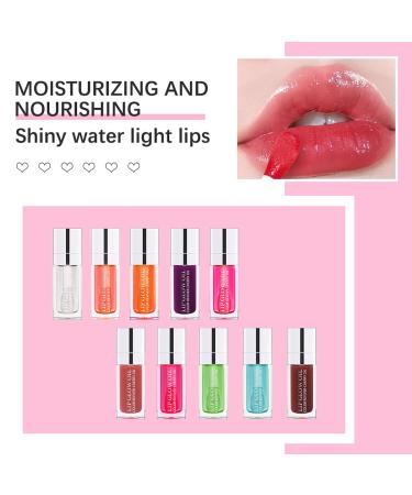 Hydrating Lip Oil Moisturizing Lip Glow Oil Plumping Lip Gloss Balm Transparent Lip Gloss Tinted Lip Balm Lip Care Long Lasting Nourishing Repairing Lightening Lip Lines (004#CORAL) - Buy Online on GoSupps.com
