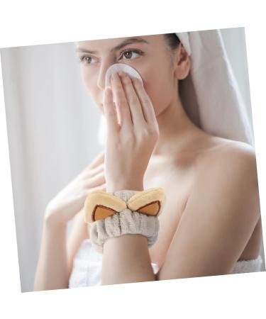 FRCOLOR 4pcs Plush Waterproof Wrist Strap & Headbands for Women - Makeup Washing & Absorbent Use - Buy Online on GoSupps.com