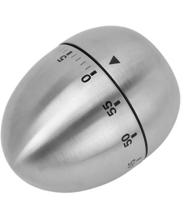 Verdingly Stainless Steel Egg-Shaped Mechanical Rotating Timer | Kitchen & Sauna Use | Clear Scale & Memory Feature - Buy Online on GoSupps.com