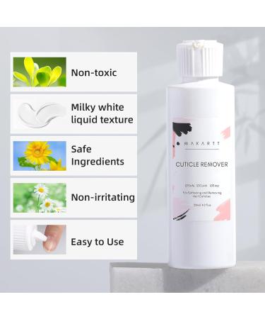 Makartt Cuticle Remover Liquid - Professional Nail Care Cuticle Softener 4.2 Fl.OZ for Manicure & Pedicure - Instant Cuticle Dissolver for Dry Cuticles - Buy Online on GoSupps.com