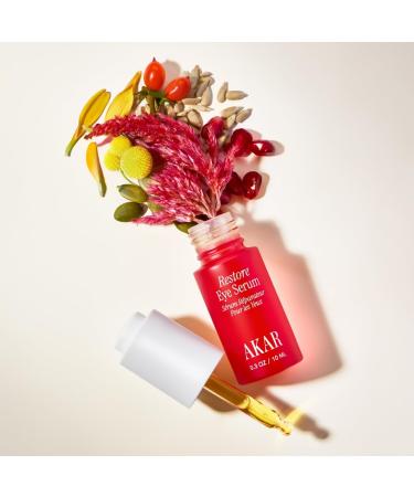 AKAR Restore Eye Serum Brightening & Firming Under Eye Treatment Plant Based Skincare (0.5oz) - Buy Online on GoSupps.com