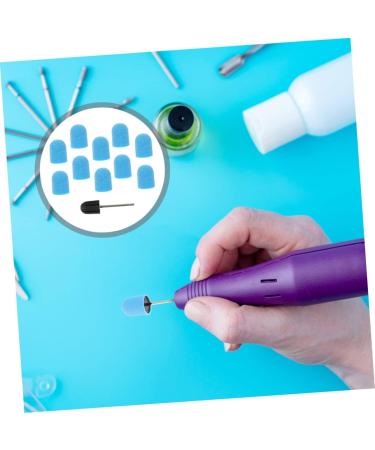 Healeved 1 Set Nail Color Sand Cap Nail Polishing Tool Replaceable Sanding Cap Nail Files Nail Tools Nail Art Accessories Nail Art Tool Nail Drill Bit Caps Nail Sanding Caps Exfoliating 2x1.5cm Blue 1 - Buy Online on GoSupps.com