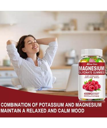Magnesium Glycinate Gummies 60 Gummies 1 Month Supply 600mg Per Serving - Buy Online on GoSupps.com
