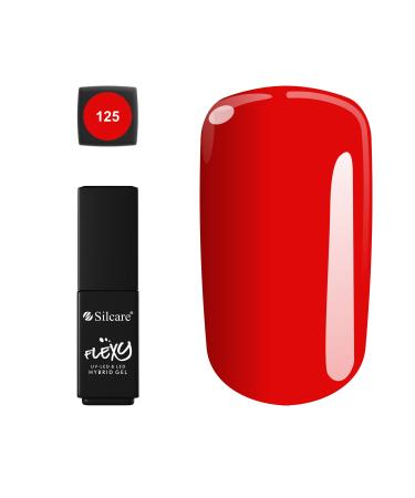 Silcare UV nail polish red color shellack red classic color hardening under UV/LED LED lamp Flexy UV nail polish Flexy Color No. 125 4.5g